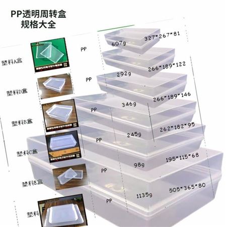 上海一东注塑日用百货PP透明盒电子元件收纳盒设计开模注塑加工塑料周转盒订制生产厂家