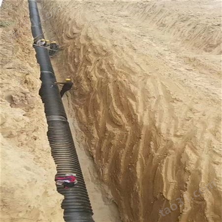新乡HDPE克拉管结构壁增强缠绕B型管 雨污排水管 市政污水管 河北润隆量大从优