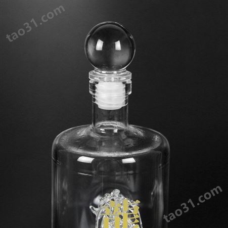 火速厂家定制生产玻璃高硼硅异形瓶 双层龙瓶 生肖玻璃酒瓶