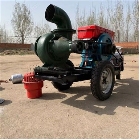 QH-SB应急抢险水泵批发拖车式排污水泵 泥浆市政排涝泵车
