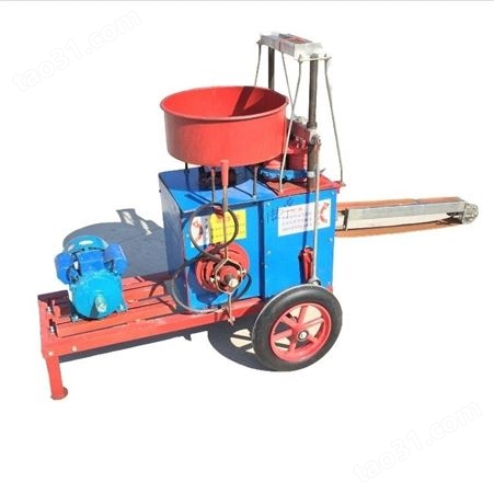 西瓜育苗土装杯机 移动带轮制钵机 盆栽苗土装钵机