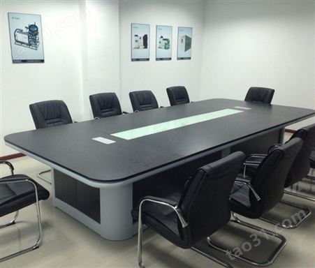 中多浩 办公桌会议桌长桌椅组合简约现代培训接待桌大小型洽谈桌办公家具