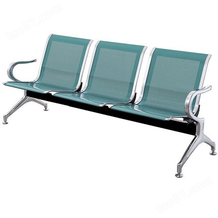 中多浩3人位排椅加厚 连排候车座椅 不锈钢机场等候椅 公共联排休息座椅 三人