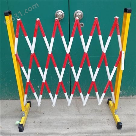 安全绝缘伸缩围栏 玻璃钢管式绝缘隔离栏 可移动式隔离护栏电力围栏