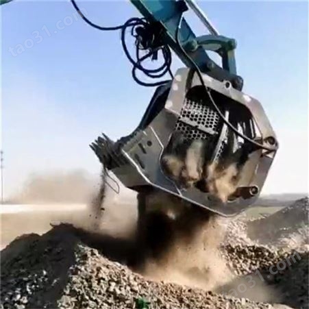 三一筛分铲斗 挖机自带滚动筛水洗沙