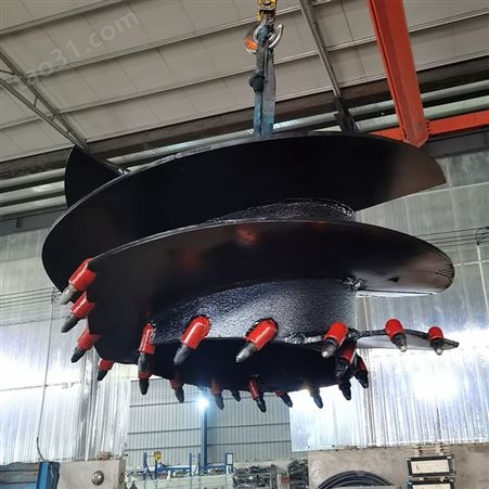 久固高铁专用ZM50挖掘机桩帽成型器水泥桩头定型钻液压桩头成形机螺旋成型机