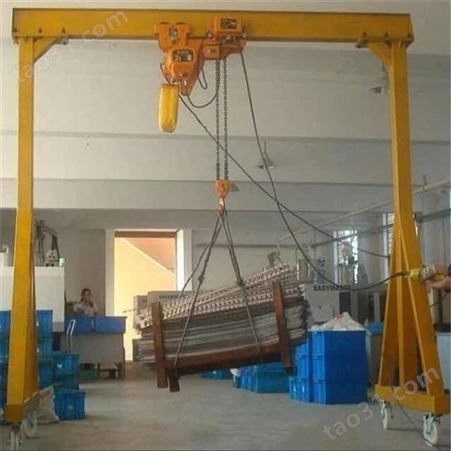5吨电动葫芦航吊移动式升降龙门吊单梁门式起重机龙门架定制