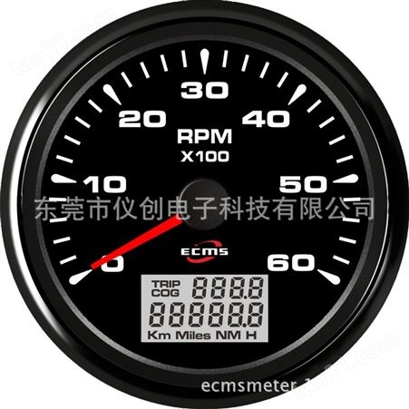 仪创 ECMS 902-00015 85mm指针转速表6KRPM 七色背光