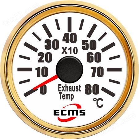 仪创 ECMS 800-00268 厂家现货供应 发电机组用尾气温度表 曲面玻璃镜片显示仪表