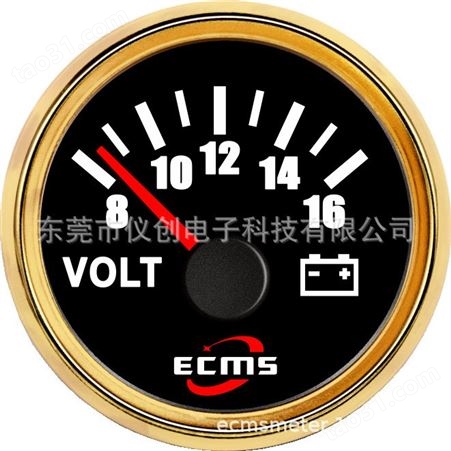 仪创 ECMS 800-00064 仪器仪表汽车改装用电压表汽车仪表