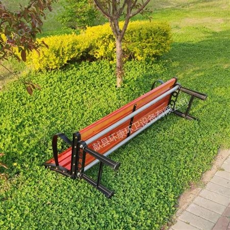 献县环康塑木防腐木排椅 铸铝长条凳 公共休息坐凳 厂家批发定制