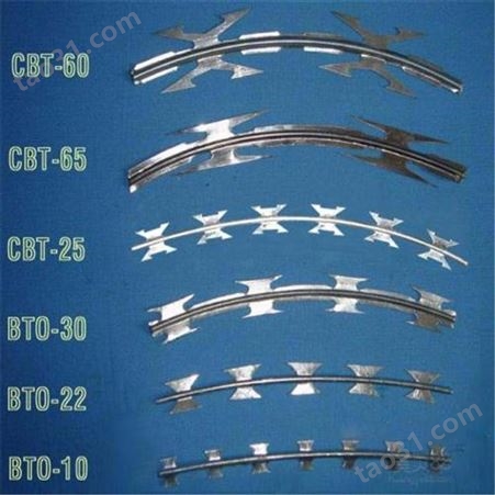 CBT-60刀片刺网 CBT-65不锈钢刀片刺网润宁刀片刺网