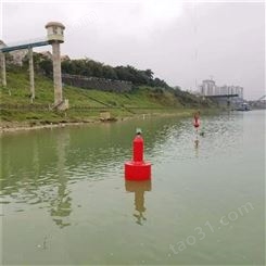 天蔚塑料内河航道施工警示浮标 直径800*1400湖面界标聚乙烯材质