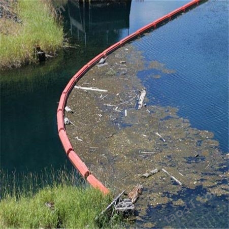 河道水面水草杂物垃圾拦截聚乙烯材质直径200*1000拦污浮排天蔚