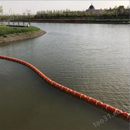 景区水面划分吹塑浮筒 聚乙烯材质塑料杂物拦截浮排 天蔚警戒线浮鼓