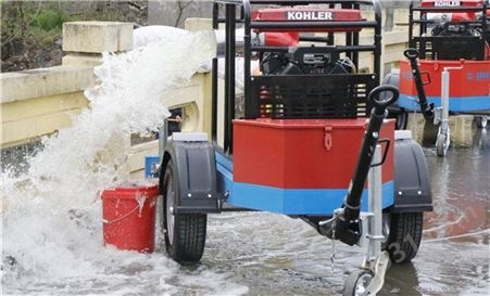 黑龙江6寸牵引式污水泥泵 应急防汛专用水泵