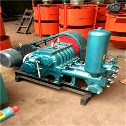 BW250活塞注浆机卧式三缸泥浆泵4档可调节变量高压灌浆机