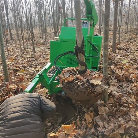 下铲快园林式挖树机 林业自走起苗断根机 多地形果园圆弧刀移栽机