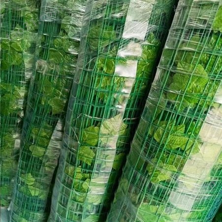护坡绿叶网 绿色铁丝网带叶子 人造边坡绿化爬山虎 宏升鸿达商贸 专业批发商