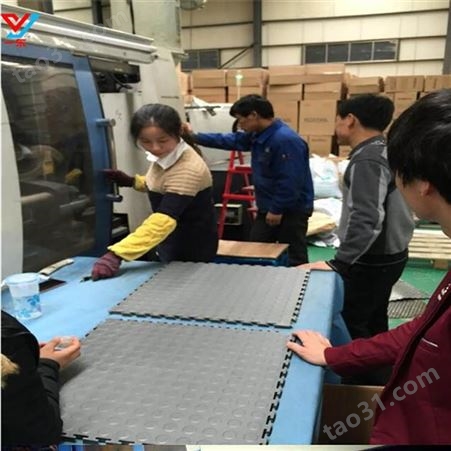 定制板厂家塑料卡扣拼接地板式拼装工业车间地板注塑加工厂一东塑料地板工厂
