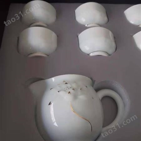 江门EPE珍珠棉异型材 茶具茶杯礼盒内衬定制设计 防震防摔保护