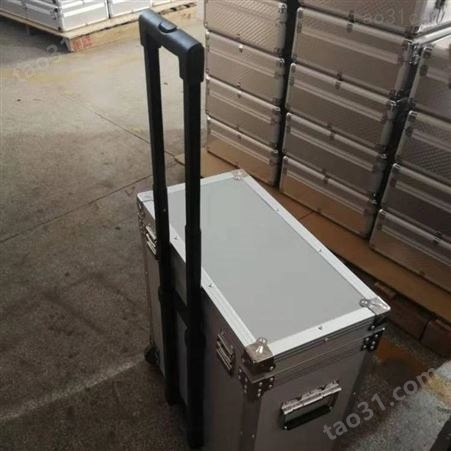 定制铝合金仪器箱手提五金工具箱多功能铝合金拉杆箱