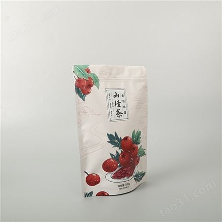 定制自立自封磨砂食品包装袋 山楂条塑料八边封袋 密封枸杞食品包装袋