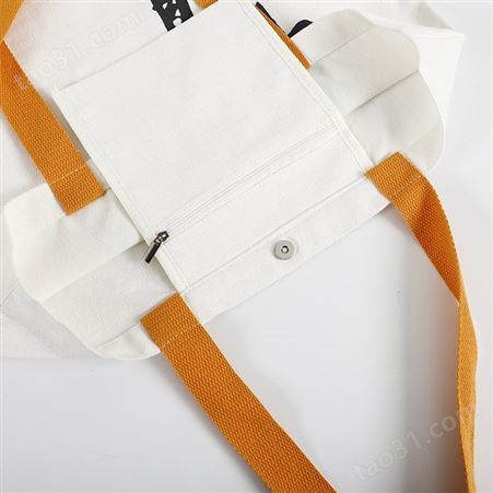 简约帆布背包定制工厂生产帆布袋创意礼品购物单肩彩印帆布包定做