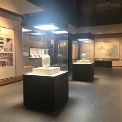博物馆展示柜 陶瓷陈列柜 收藏品玻璃展柜 深圳信达展柜生产厂家