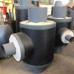兴松实业专业生产销售 钢套钢保温三通 蒸汽直埋保温三通 热力管道配件