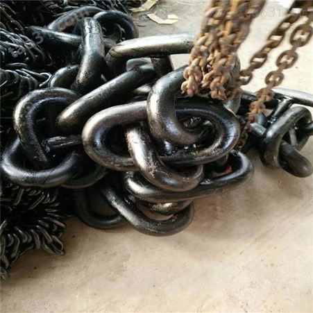 汇鑫C级25锰钒起重链条 索具吊具链条 矿用船用锚链