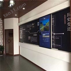 西藏昌都 广告滑轨屏 电动跟随移动展厅手动推拉 实木门酒店屏风滑轨屏