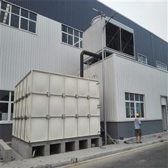 室外楼顶大型消防水箱 型号齐全 河北春田环保 玻璃钢水箱定制厂家