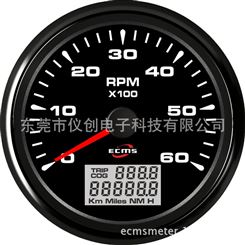 仪创 ECMS 902-00015 85mm指针转速表6KRPM 七色背光